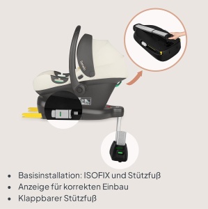 Scaun Auto Lionelo Astrid i-Size cu Baza ISOFIX, 40-87 cm, 3-Puncte, Dri-Seat - Img 3