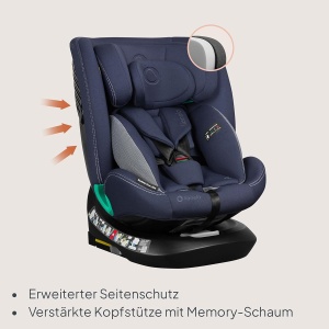 Scaun auto Lionelo Bastiaan i-Size 360, pentru copii 40-150 cm, cu ISOFIX - Img 4