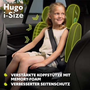 Scaun auto Lionelo Hugo i-Size, grupa 23, 100-150 cm, cu ISOFIX si protectie laterala - Img 7