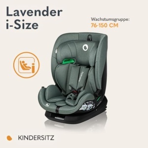 Scaun auto LIONELO LAVENDER I-SIZE pentru copii 76-150 cm, cu ISOFIX si reglaj - Img 2