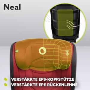 Scaun Auto Lionelo Neal, 15-36kg, Isofix, Protectie Laterala - Img 7