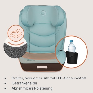 Scaun auto Lionelo Neal I-Size, grupa 2-3, 100-150 cm, cu ISOFIX - Img 9
