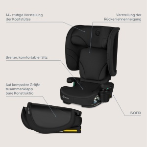 Scaun auto Lionelo Orin i-Size R129 pentru copii 100-150 cm, usor si pliabil - Img 9