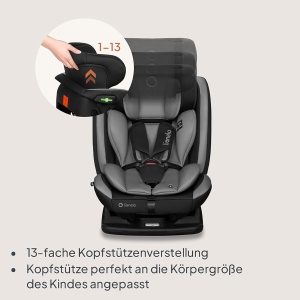 Scaun auto pentru copii LIONELO AART i-Size, 40-150 cm, cu suport pentru spate si ajustare cap - Img 8