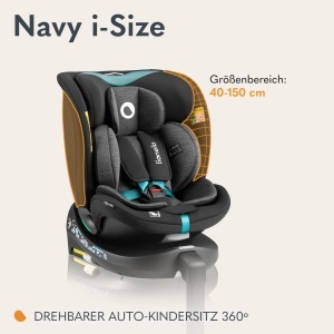 Scaun auto pentru copii LIONELO NAVY i-Size, 40-150 cm, rotativ 360, ISOFIX - Img 2