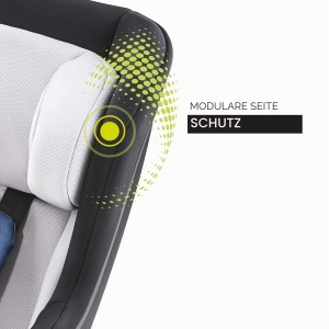 Scaun Auto Reboard Hauck iPro Kids pentru Bebei, 0-18 kg, Culoare Denim - Img 7