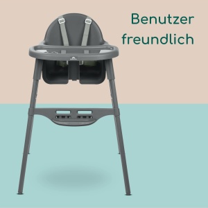Scaun de masa 2-in-1 Bebeconfort Meely, reglabil, 6 luni3 ani, Dark Grey - Img 5