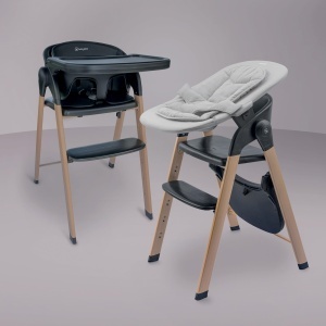 Scaun de masa babyGO Levels Newborn, ajustabil, pliabil, negru - Img 2