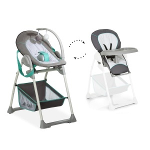 Scaun de masa copii Hauck Sit N Relax 2in1, reglabil, cu role si cos depozitare