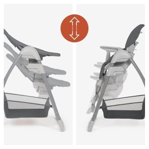 Scaun de masa hauck Sit N Relax 3in1, Gri Inchis, cu suport pentru nou-nascuti, pliabil - Img 4