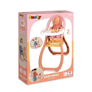 Scaun de masa pentru papusi Smoby Baby Nurse, accesorii incluse, pentru papusi de pana la 42 cm - Img 7