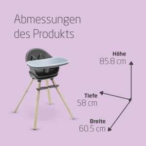 Scaun multifunctional Maxi-Cosi Moa 4-in-1 transformabil 0-25 kg Beyond Graphite - Img 6