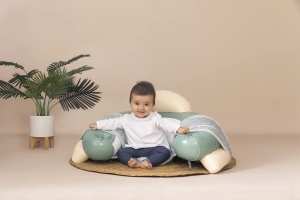 Scaun pentru bebelusi Smoby Little Smoby cu masa de activitati, pe baza de aer, 66 x 70 x 46 cm - Img 5