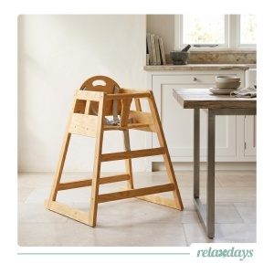 Scaun pentru copii Relaxdays din lemn, cu centura 5 puncte, 76 x 48 x 49,5 cm - Img 5