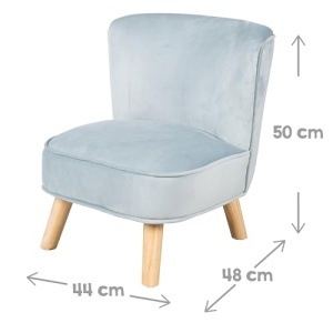 Scaun pentru copii roba Lil Sofa, culoare SkyHellblau, 27 cm inaltime - Img 3