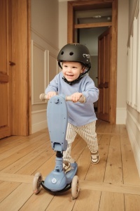 Scooter 2-in-1 MoMi Debe pentru copii, cu scaun, 2 inaltimi ajustabile, 3 roti LED - Img 11