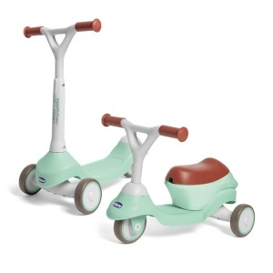 Scooter Evolutiv Chicco 2-in-1, 20 kg, Lenkbar, Gummierte Rade