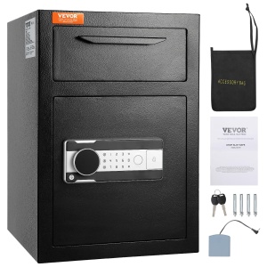 Seif cu fanta VEVOR SS-515, capacitate 2,5 L, cu cod electronic si 2 chei de urgenta