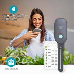 Senzor de umiditate a solului Nedis BTSM1GY - Bluetooth, IP55, pentru AndroidiOS - Img 3