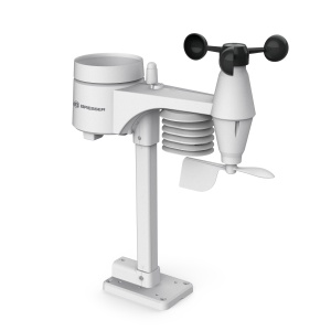 Senzor exterior 5-in-1 Bresser pentru centru meteo, alb, cu masuratori precise