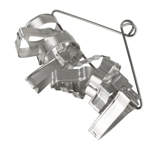 Set 10 Forme pentru Biscuiti Zenker cu Motive de Craciun, Material Alb, Usor de Curatat