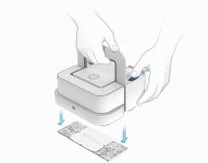 Set 10 Lavete Umede iRobot pentru Braava Jet 300, Alb-Albastru, Originale - Img 5