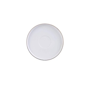 Set 12 Cani Cafea Karaca Saturn Gold, Porcelain, 90 ml, Alb-Gold - Img 2