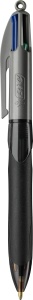 Set 12 Pixuri BIC 4 Culori Grip Pro, 0.4mm, GriNegru - Img 3