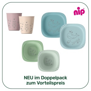 Set 2 boluri pentru bebelusi nip ergonomice din materiale sustenabile roz - Img 3
