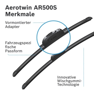 Set 2 Bucati Stergatoare BOSCH AeroTwin AR500S pentru Diverse Autoturisme - Img 6