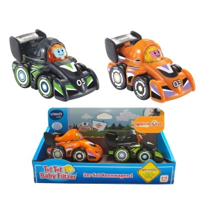 Set 2 Masinute Interactiune VTech Tut Tut Baby Flitzer - Sunet si Lumina
