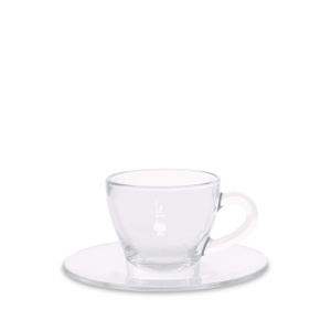 Set 2 Tazzine Cappuccino Bialetti DCRAST0007 cu Piattino, Vetro - Img 2
