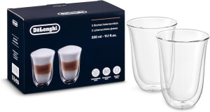 Set 2 Termoglaze DeLonghi DLSC312, Borosilikat, 330 ml, Spalare Automata