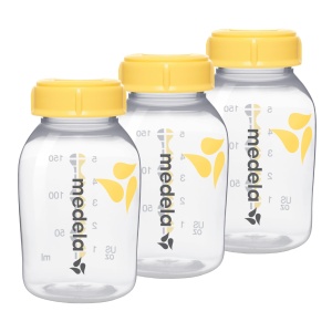 Set 3 Biberoane Medela, 150 ml, BPA-free, pentru stocare si hranire