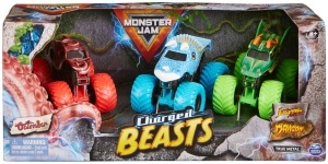 Set 3 Camioane Monster Jam Charged Beasts - Dragon, Octon8er, Ice Dragon, 164