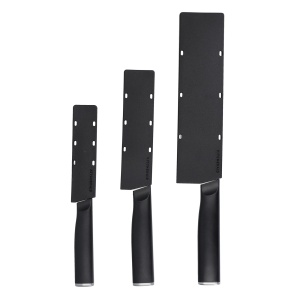 Set 3 cutite KitchenAid Classic Japoneze cu maner ergonomic si huse de protectie - Img 2