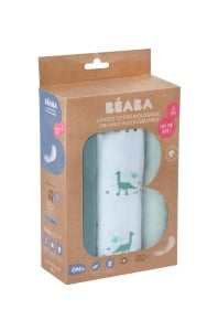 Set 3 Scutece Multifunctionale Beaba 920345 Bumbac Organic 70x70 cm Model Jurazeit Multicolor - Img 2