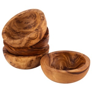 Set 4 Boluri OLIVE din Lemn de Maslin APS, 6 cm, H 2 cm - Img 4