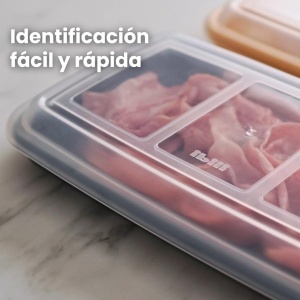 Set 4 Capace pentru Mezeluri IBILI, 24,8 x 14,4 x 3,3 cm, Plastic BPA-Free, Culori Diverse - Img 7