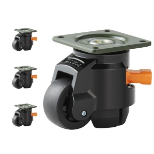 Set 4 roti pivotante VEVOR GD-60FD nylon ajustabile capacitate 05 tone