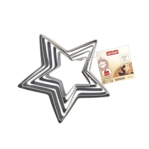 Set 5 forme de taiat in forma de stea Zenker, otel inoxidabil, 6-12 cm - Img 5