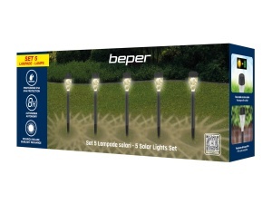 Set 5 Lampi Solare Exterioare Beper P207ILO050, IP44, LED, Autonomie 6-8 Ore - Img 8