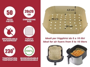 Set 50 Foi de Copt BEPER C103ACC003, 20x20 cm, Antiaderente si Biodegradabile - Img 2