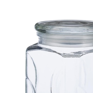 Set 6 Borcane Sticla Relaxdays cu Capac, 750 ml, Transparent, Etanse - Img 6