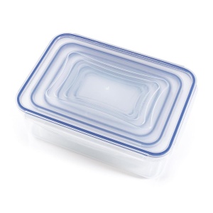 Set 6 Cutii Frigorifice GOURMETmaxx Klick-it, Capacitate 120-2500 ml, Rezistente la Apa