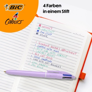 Set 6 Stilouri Multifunctionale BIC 4 Culori Pastel, 4 Culori, Ideal pentru Birou si Scoala - Img 2