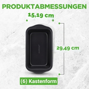 Set 6 Tavi pentru Paine NutriChef din Karbonstahl, Antihaft, 29.5x15.2 cm - Img 6