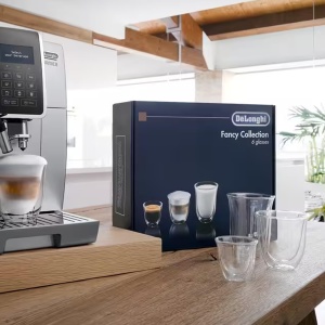 Set 6 Termoglasuri DeLonghi DLSC302, Borosilikat, 1 litru, Transparent - Img 6