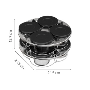 Set 8 Sticle Stivuibile Moulinex XA6140E0 pentru Cookeo, 125 ml, Usor de Curatat - Img 7