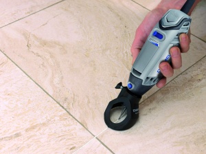 Set accesorii Dremel 568 pentru indepartarea chitului de rosturi, cu ghidaj si freze incluse - Img 3